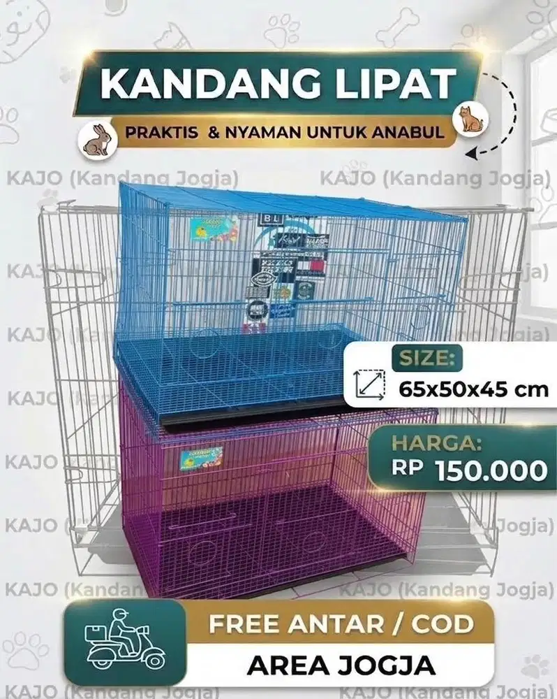 Kandang lipat murah promo