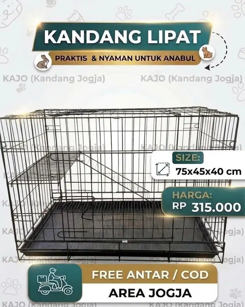 Kandang lipat besar murah