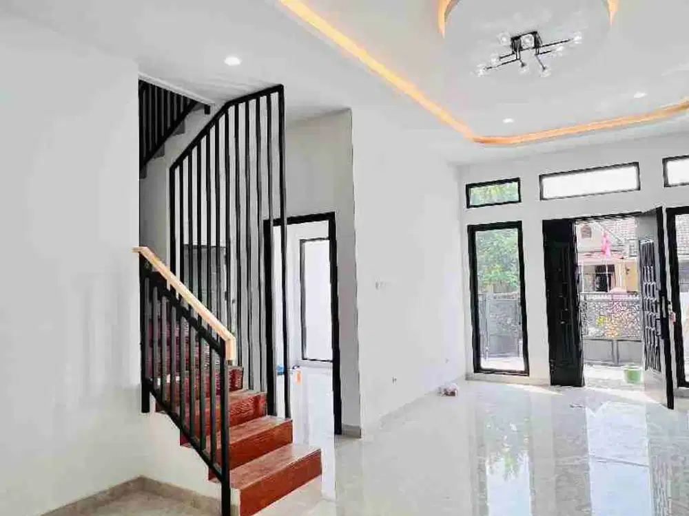 Rumah Brand New Row Jalan besar free kitchen set Nusa loka BSD city