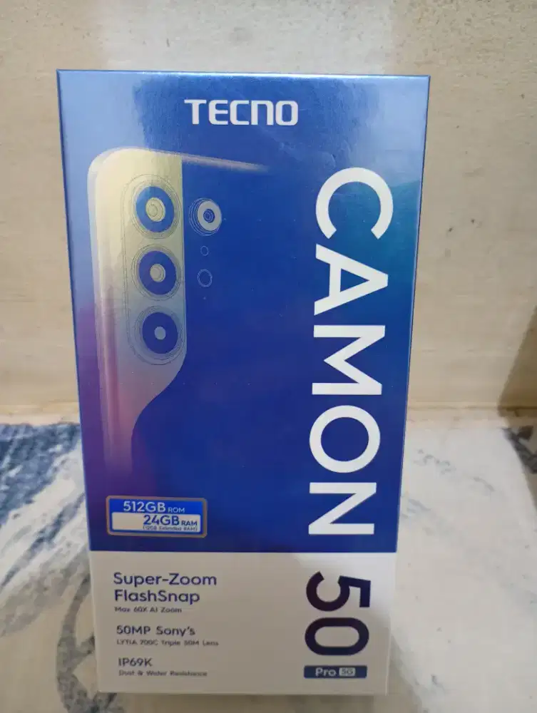 Tecno Camon 50 Pro 5G 12/512 Black Garansi resmi Indonesia