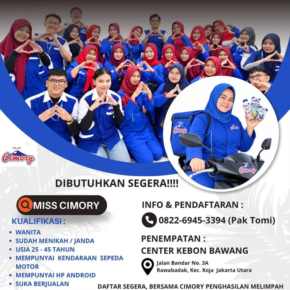 Lowongan Pekerjaan Sebagai Miss Cimory