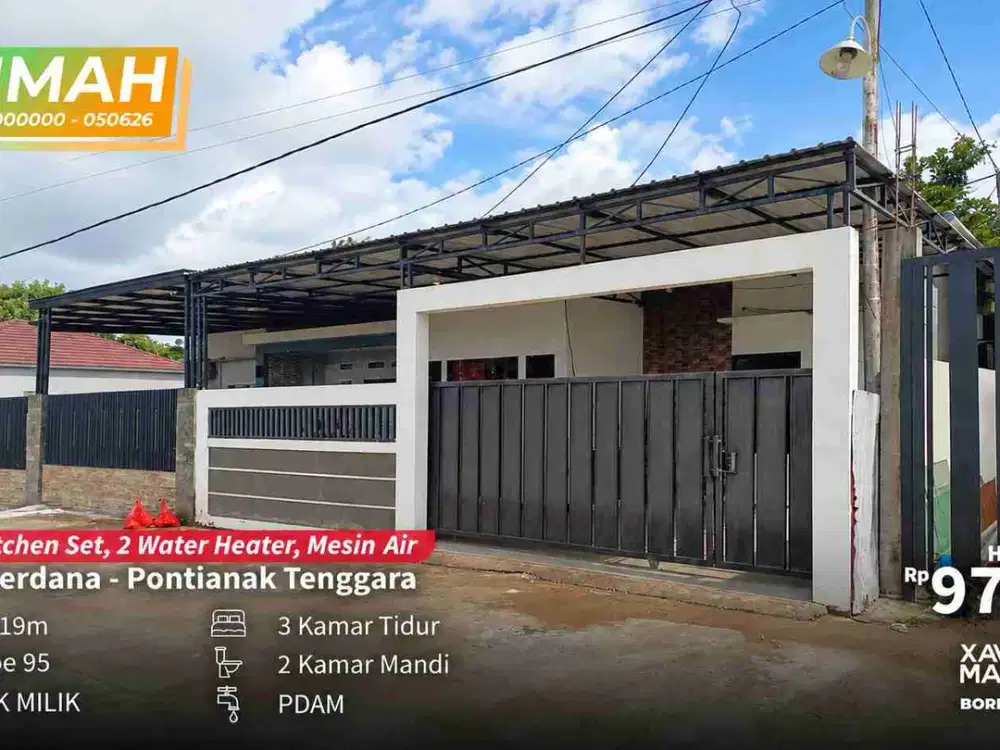 Rumah Siap Huni Jl. Perdana – 3 KT, 2 KM, Full Fasilitas