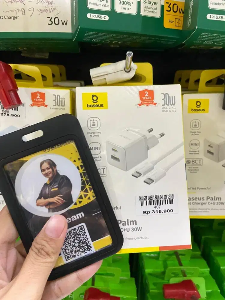 CHARGER BASEUS PALM C+U ATLANTIS DAHSYAT