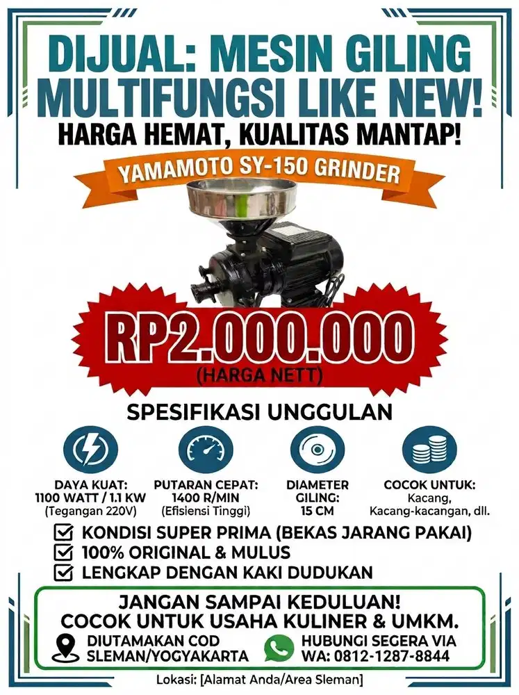 Mesin giling multifungsi