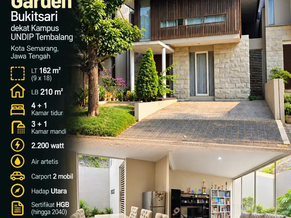 Citrasun Garden, Bukitsari, dekat UNDIP Tembalang, 4 kamar, Semarang
