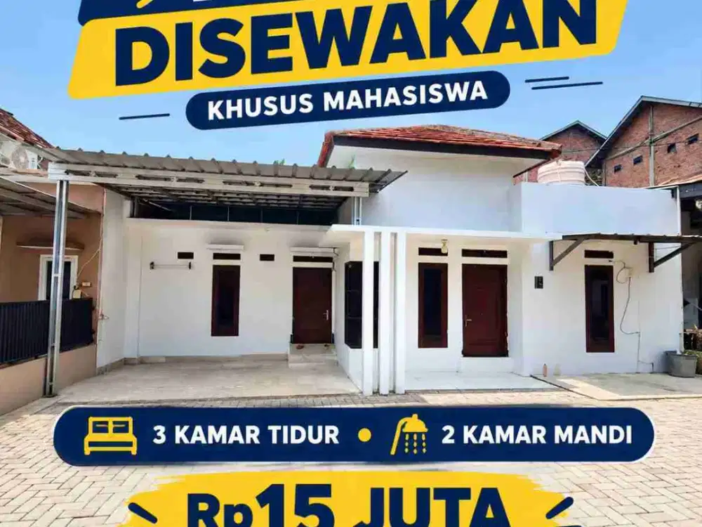 DI SEWAKAN RUMAH KOS-KOSAN DEKAT UNILA POLTEK POLTEKES AL KAUTSAR COCOK BUAT MAHASISWA