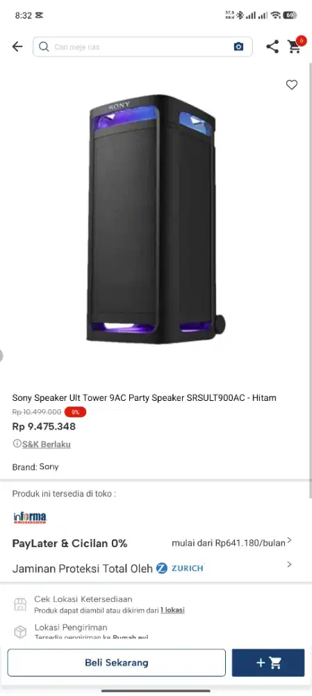 speaker sony promo bisa cicilan syarat ktp tanpa dp bayar bulan depan