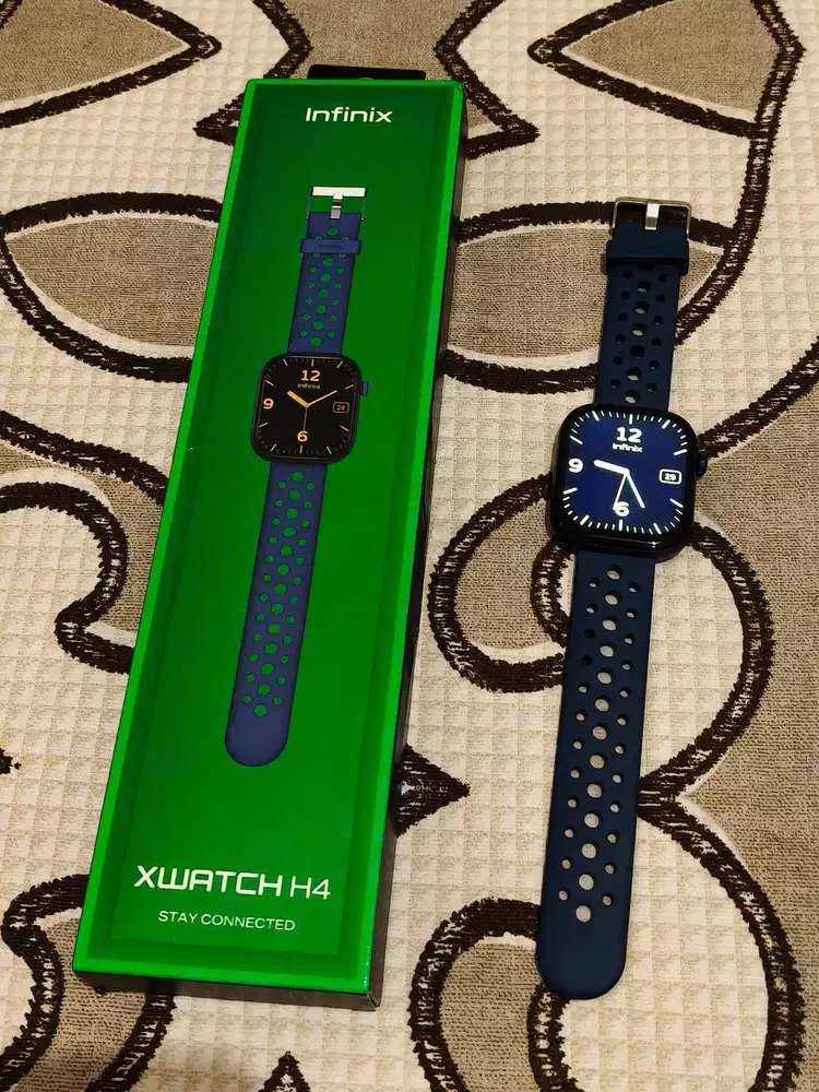 Smartwatch Infinix H4 XW4L Clear Bluetooh Calling IP68 Blue Second