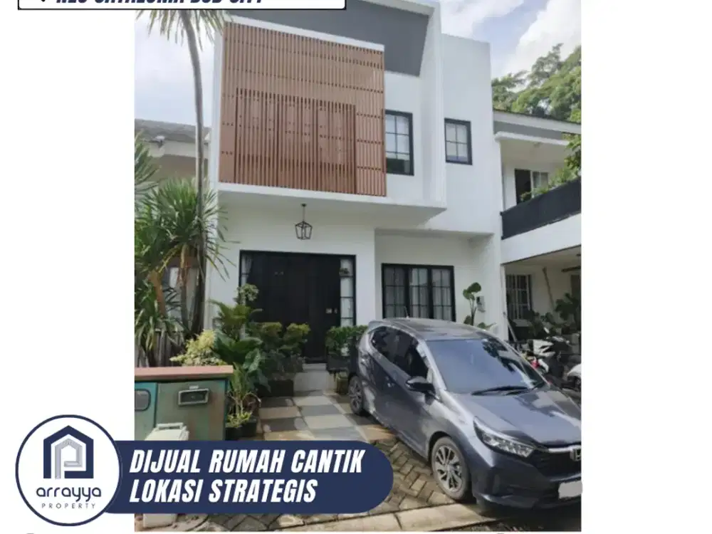 DIJUAL RUMAH CANTIK 3 LANTAI FULL FURNISH DI NEO CATALONIA BSD (HRB186)