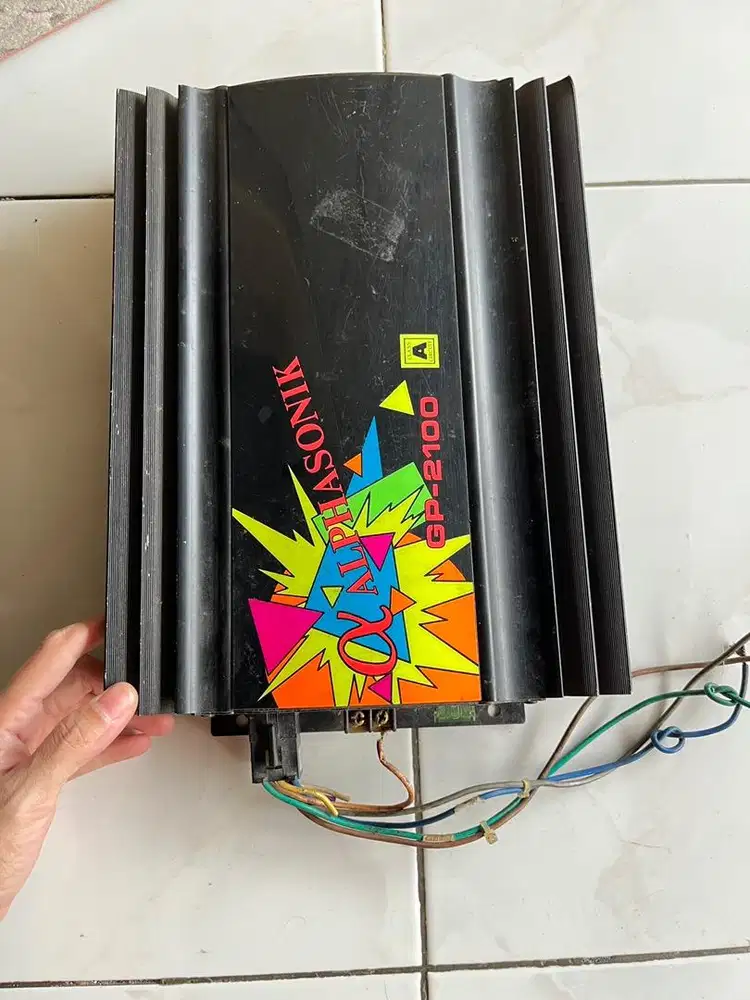 Power Amplifier 2Ch Alphasonic Class A 2100W Made In USA