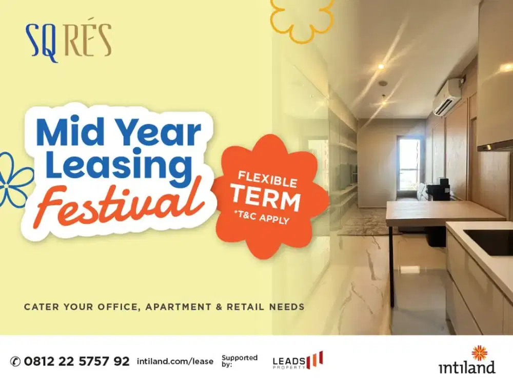 SQ Rés TB Simatupang 1BR for Rent | Brand New | Fully Furnished | Rp12,5Juta/Month
