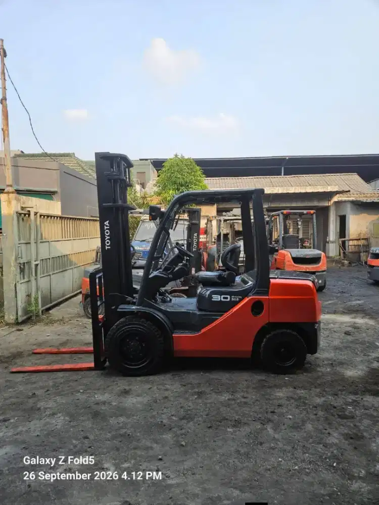 Forklift Toyota 3 Ton,Manual,4 Meter,Mesin 1DZ-II,8FD30,Tahun 2020