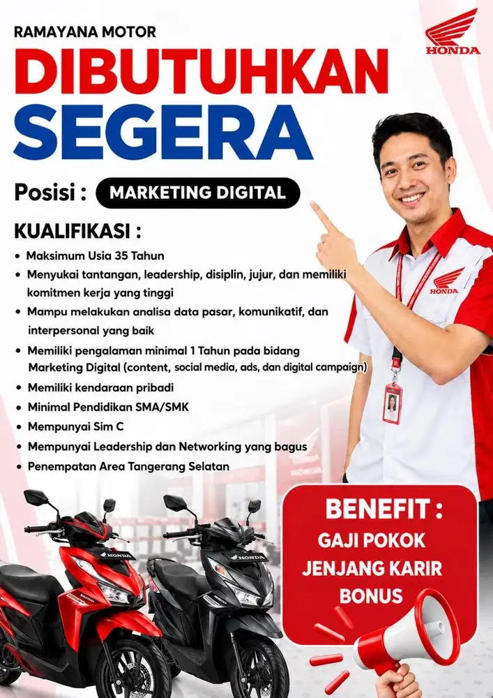 Dibutuhkan Segera Digital Marketing