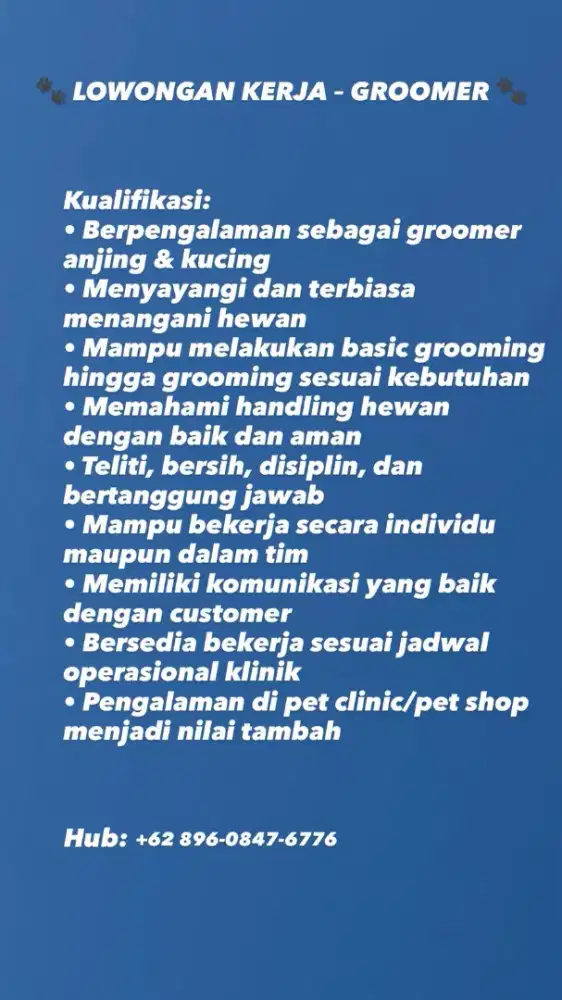 Lowongan pekerjaan