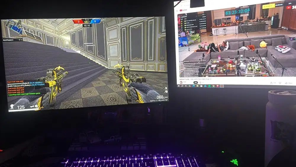 MONITOR MSI,HEADSET RAZER, Mouse Razer, Keyboard, Microphone, Webcam