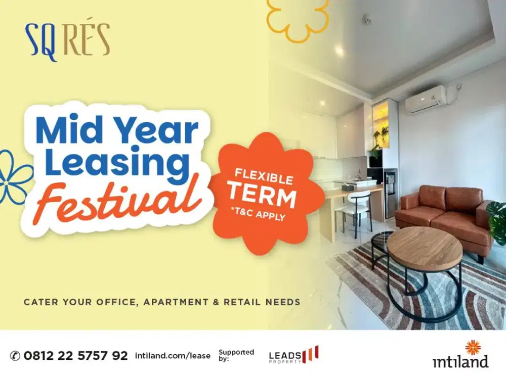 SQ Rés TB Simatupang 1BR + Study for Rent | Brand New | Fully Furnished | Rp20Juta/Month
