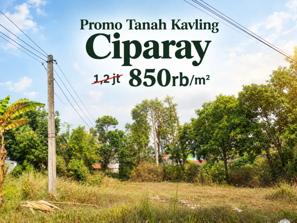 Tanah Murah di Kawasan Sagaracipta Ciparay - 200 Jutaan