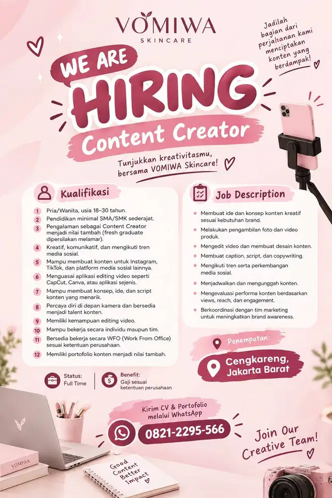 LOWONGAN CONTENT CREATOR