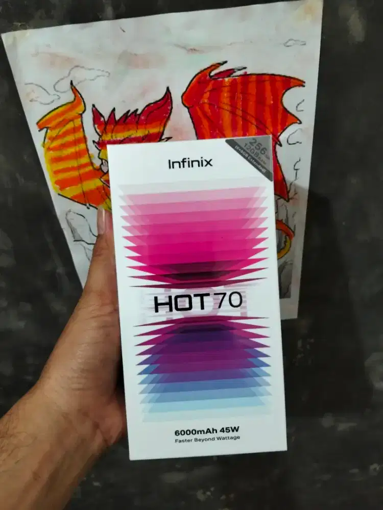 Infinix hot 70 ram 6+6/256 segel box