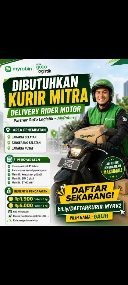 LOKER KURIR GTL JAKARTA BISA NO SIM URGENT LANGSUNG KERJA