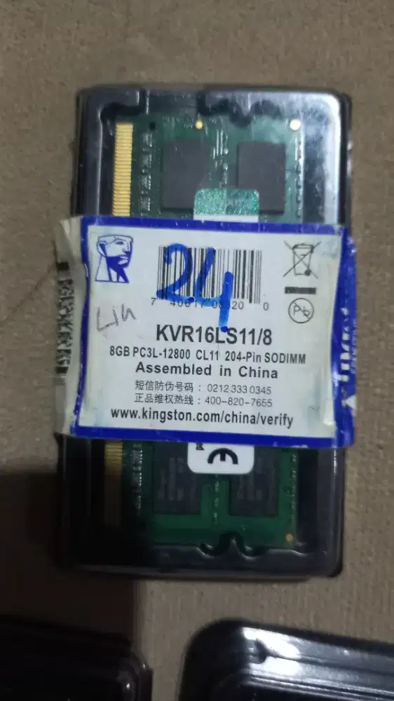 Ram sodimm ddr3 8gb kondisi normal