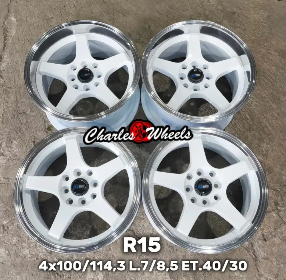 Jual velg rep advan r15 4x100 4x114,3 avanza xenia jazz switf yaris dl