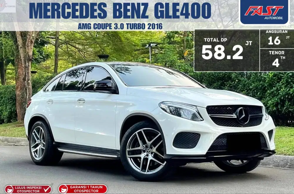 DP 58JT MERCEDES BENZ GLE400 GLE 400 AMG COUPE 2016 GARANSI 1TH 3.0 AT