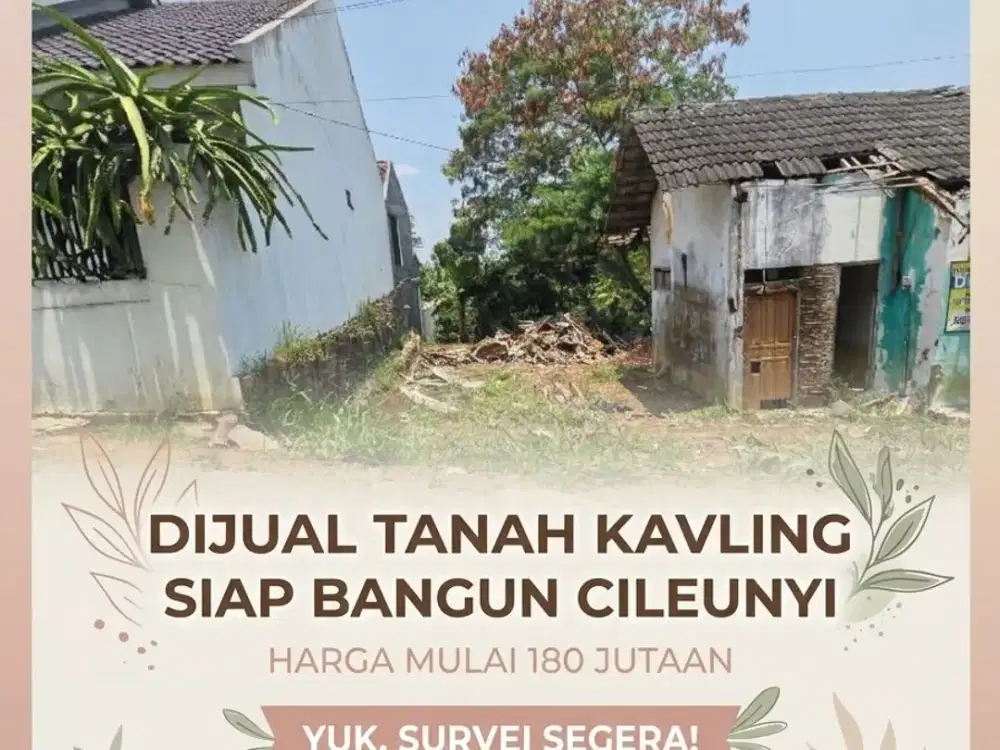 Kavling Siap Bangun Cileunyi Mulai 200 Jutaan