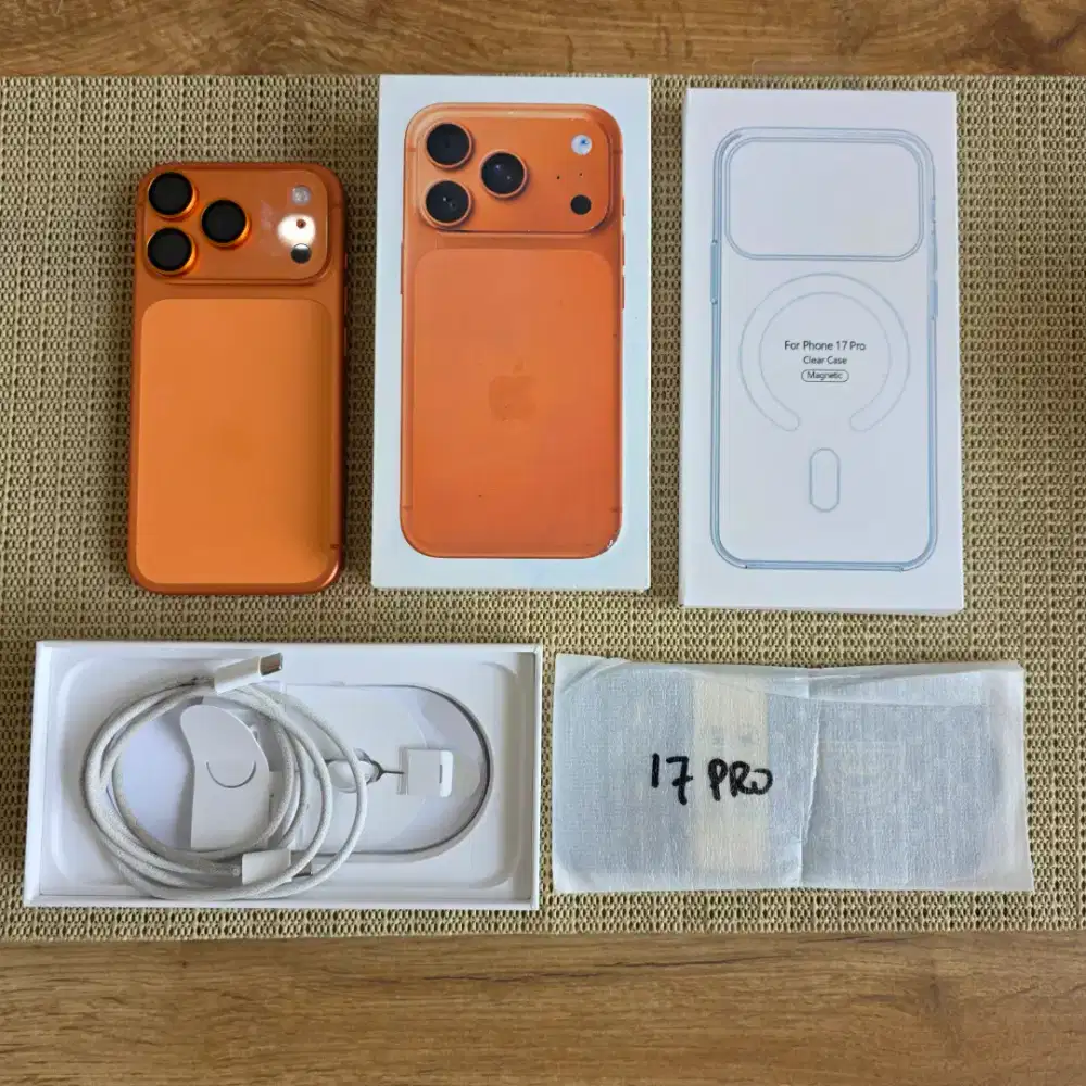 IPHONE 17 PRO 256GB
Cosmic Orange 
Garansi Resmi PAA