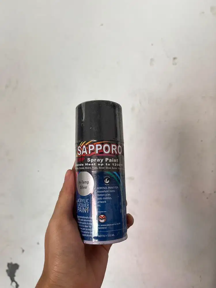 Pilox Sapporo Hi-Temp Silver 150ml Cat Semprot