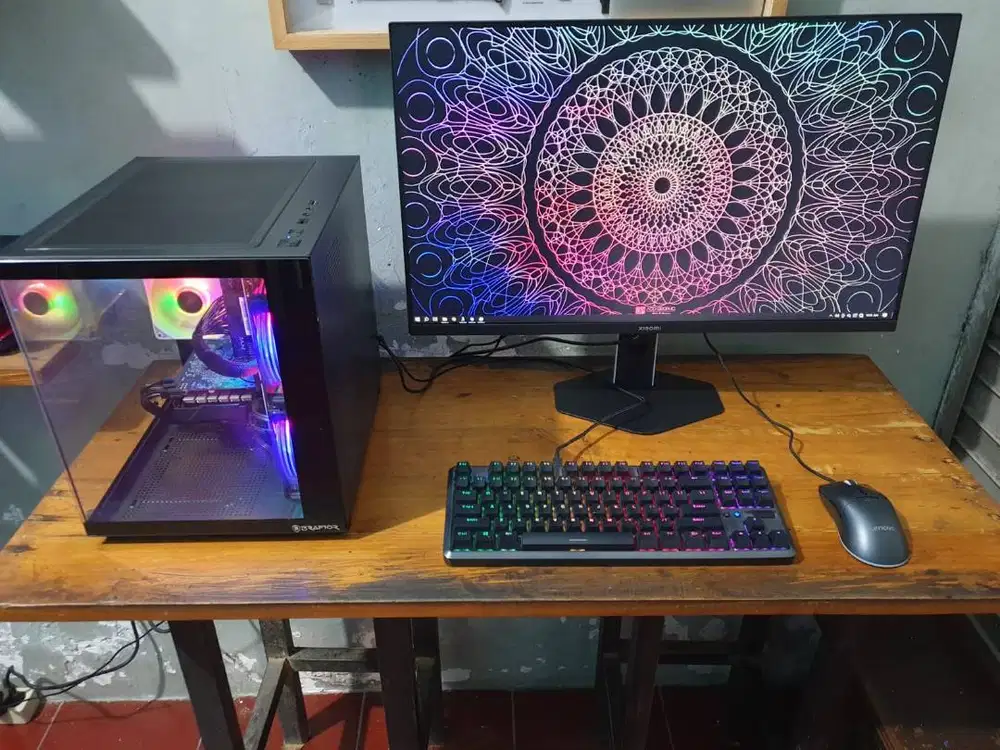 PC Gaming Ryzen 5 2600 RAM 8GB 120/500GB GTX 1650 4GB Xiaomi 27 inch