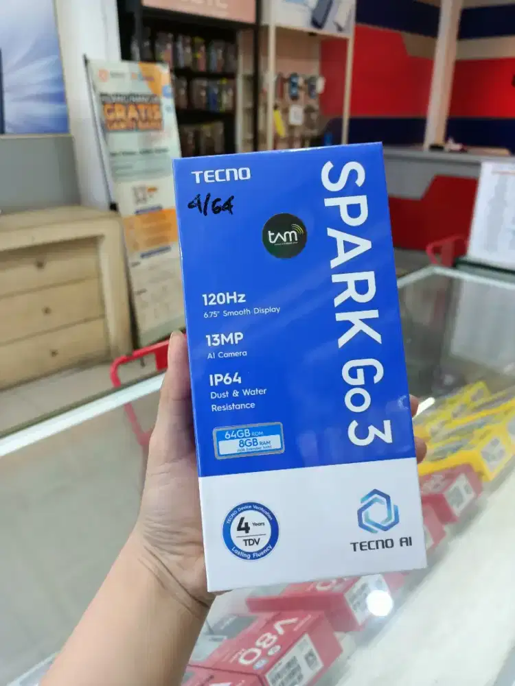 Tecno spark Go 3 ram 4/64 BARU (SEGEL)