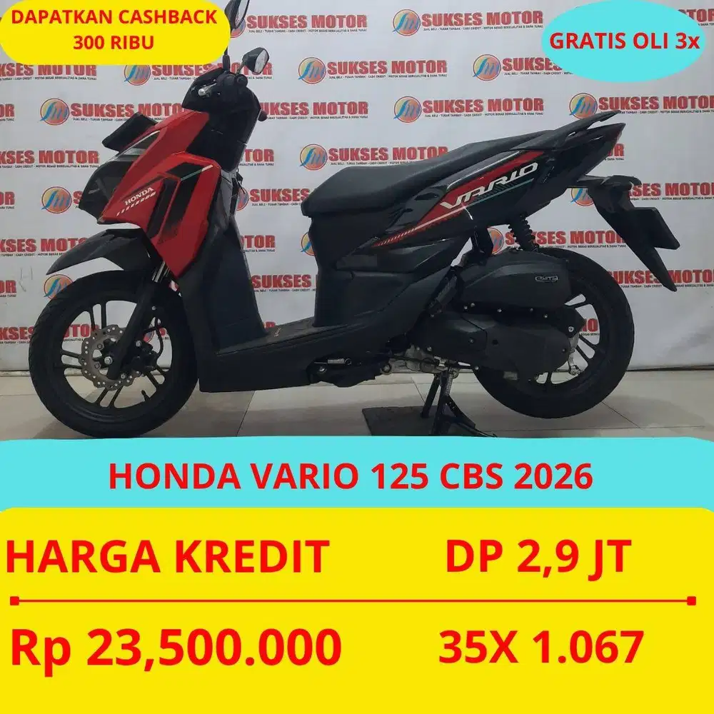 HONDA VARIO 125 CBS 2026 DP MURAH 2,9 JUTA GUYSS