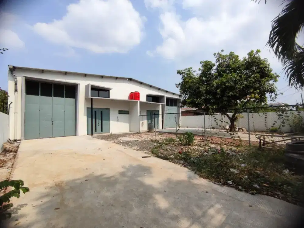 Disewakan Gudang Gandeng 2 Unit di Harapan Indah – LT 540m², Akses Fuso/Tronton