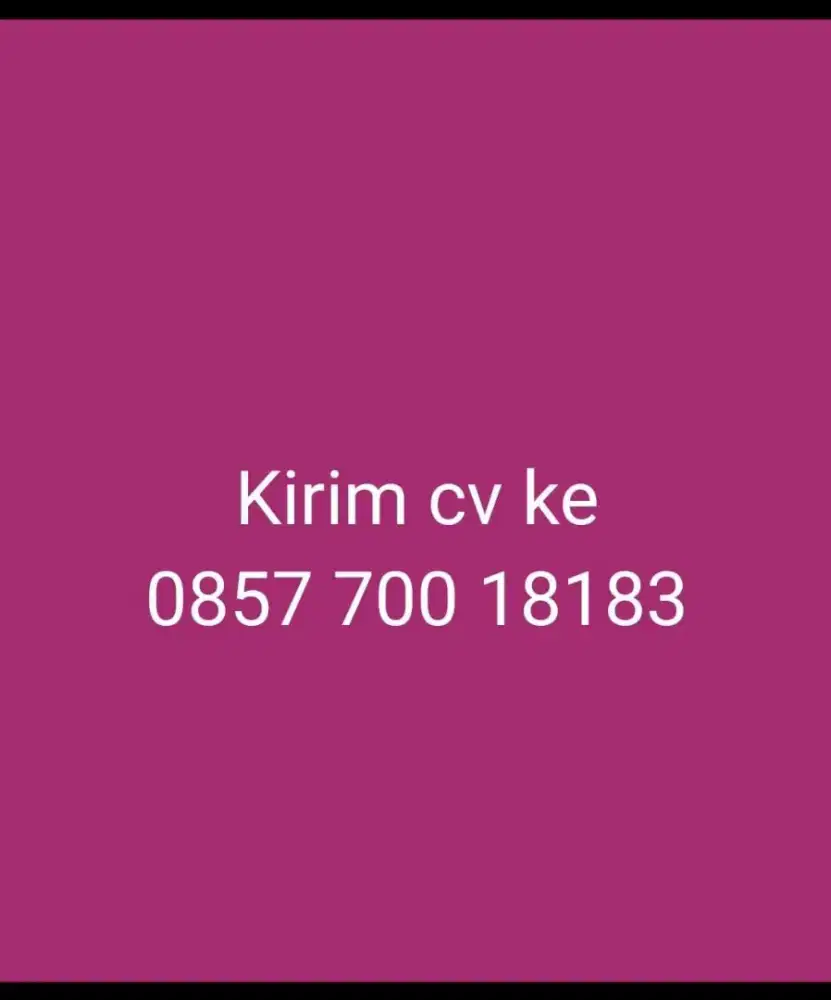 Dicari staff leader untuk kantin sate babi di UPH