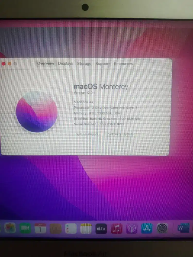Macbook air 11 2012 i7 8/512