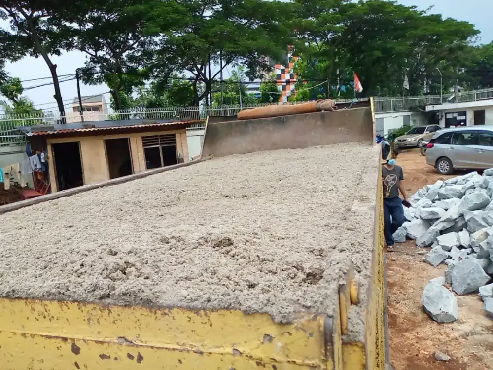 Material Pasir pasang basecourse B Pasir cor hitam
