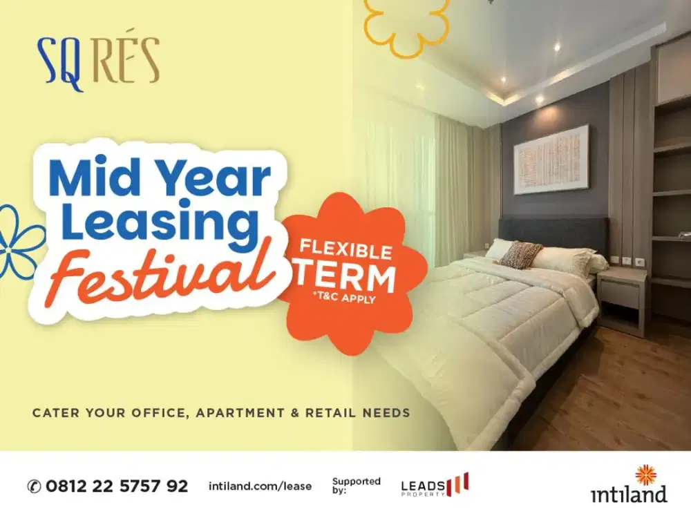 SQ Rés TB Simatupang 1BR for Rent | Brand New | Fully Furnished | Rp12,5Juta/Month