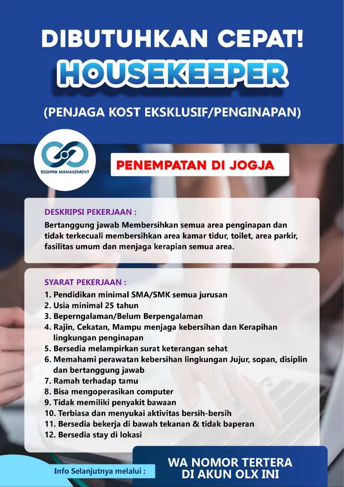 LOKER PENJAGA PENGINAPAN