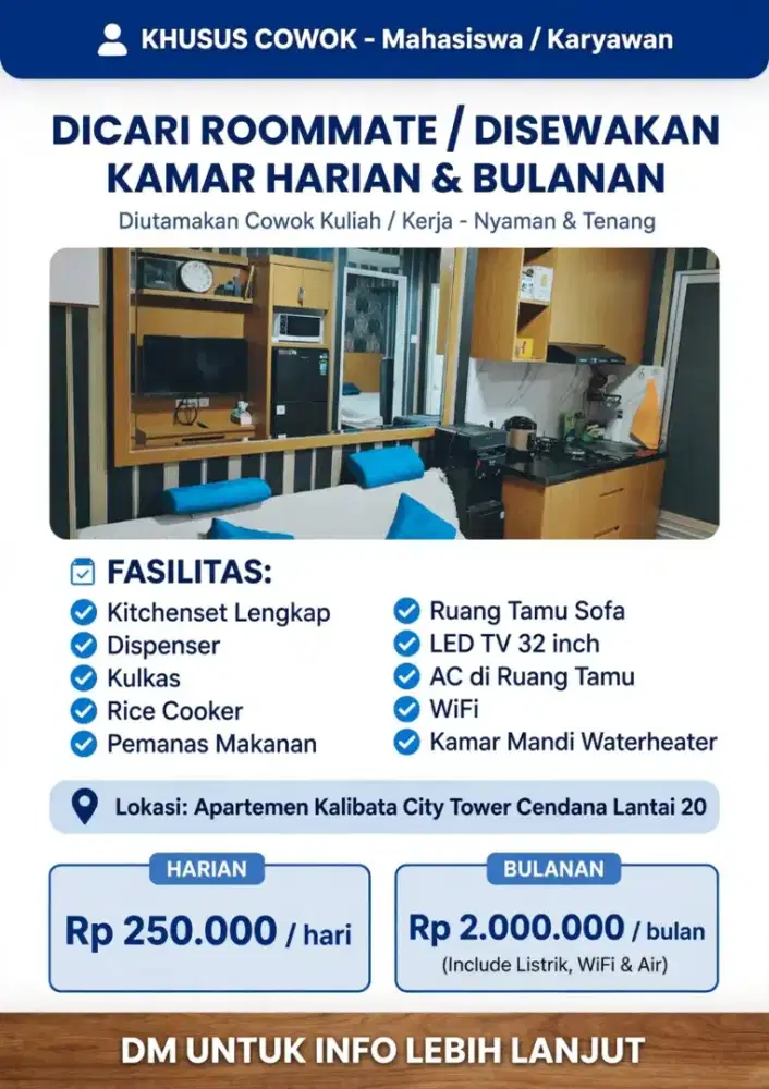 Disewakan apartement