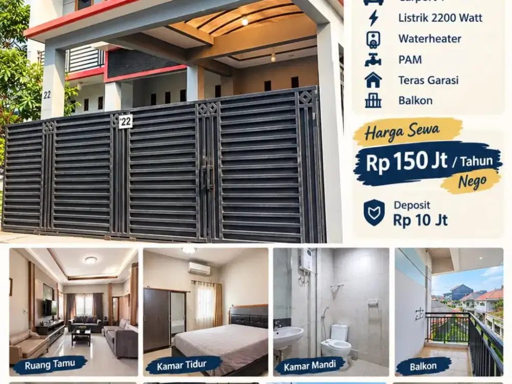 DISEWAKAN RUMAH — KAYU PUTIH dalam Komplek Siap
