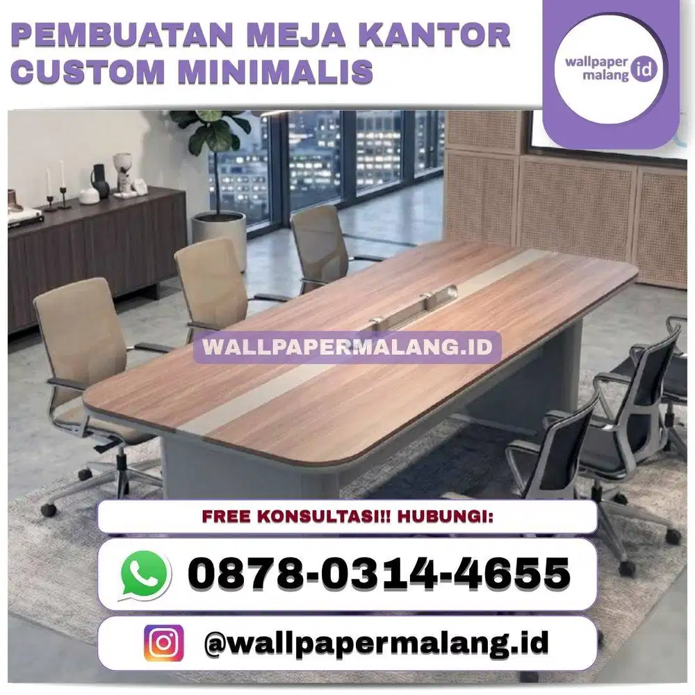 PEMBUATAN MEJA KANTOR CUSTOM MINIMALIS