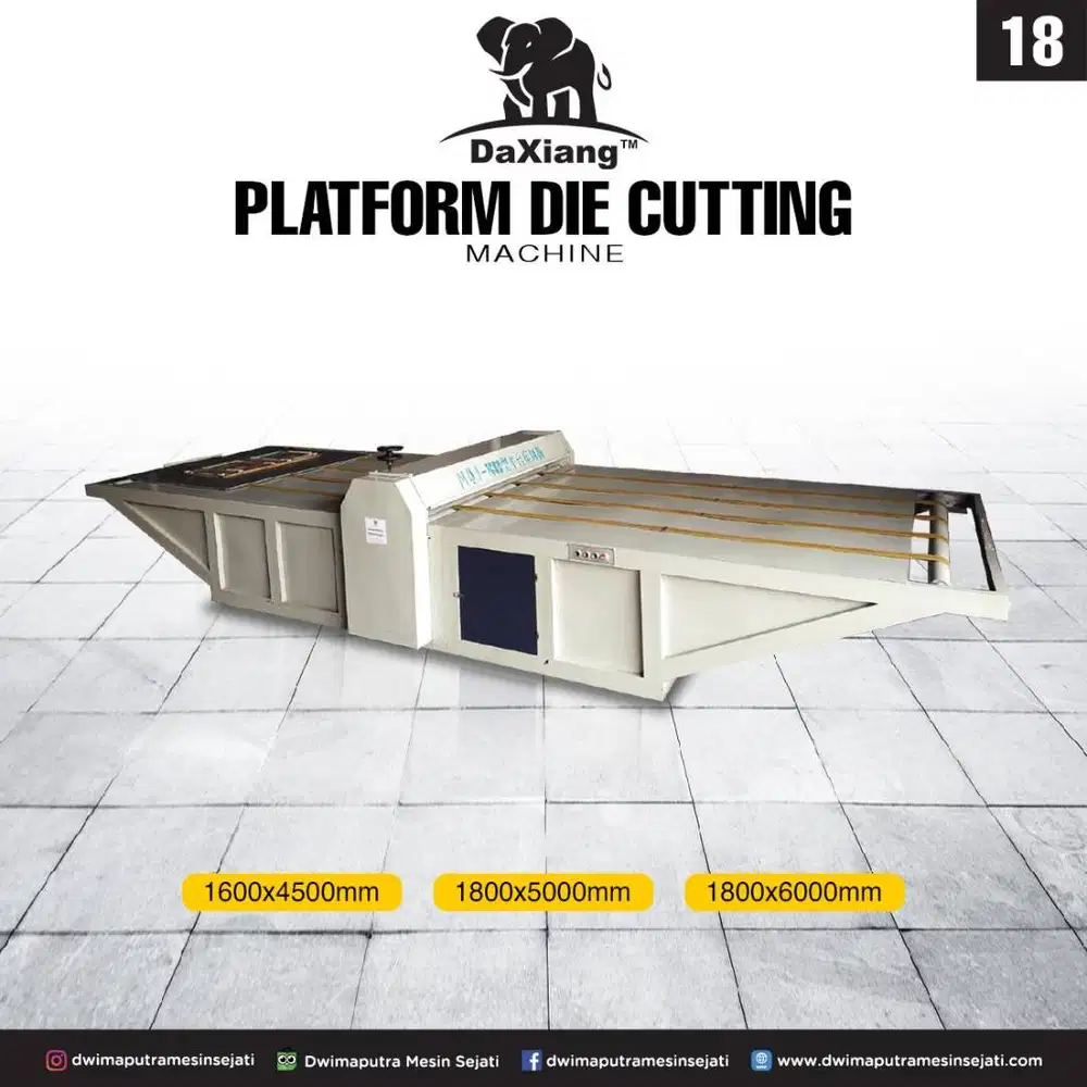 Mesin Pond Grinding Karton Box / Platform Die Cutting Machine