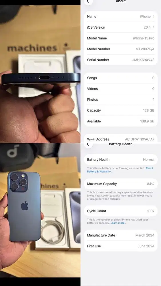 Iphone 15 pro 128