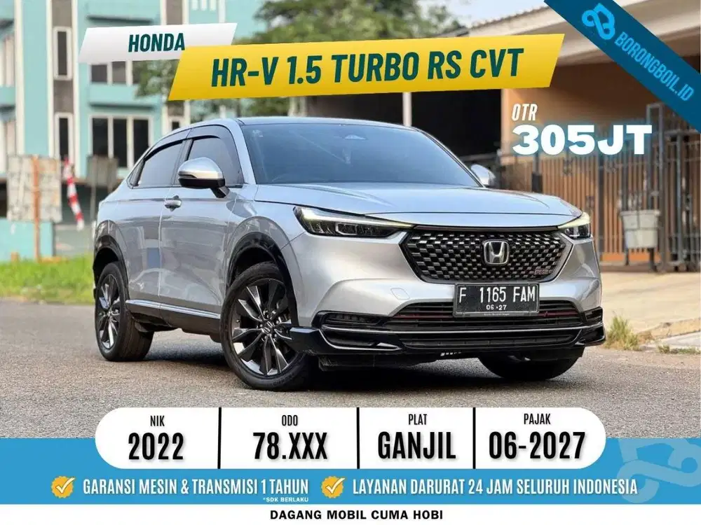 PALING MURAH!! NEW HRV RS TURBO AT 2022 ABU LOW FULLSET PAJAK PANJANG