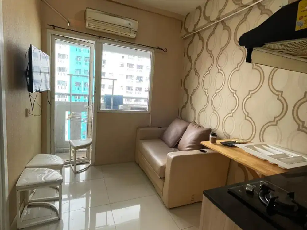 APARTEMEN GREEN PRAMUKA CITY 2 KAMAR FULL FURNISHED TOWER PENELOPE CONNECT MALL JAKARTA PUSAT