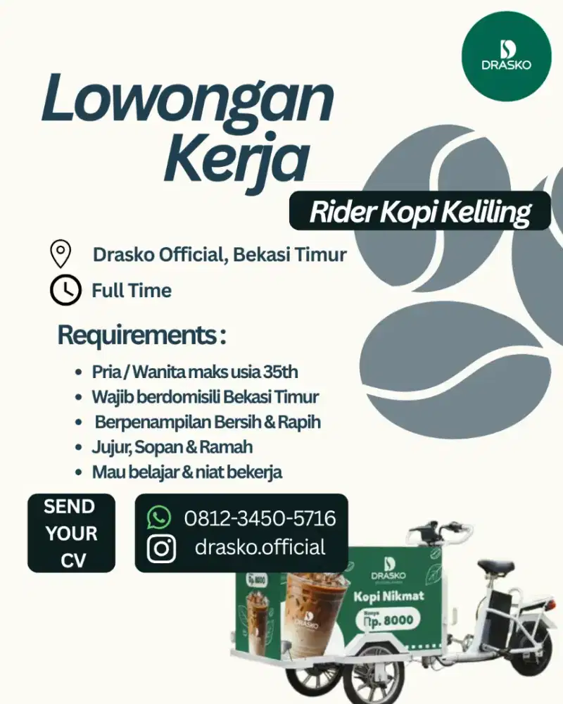 Lowongan Kerja Rider Kopi Keliling