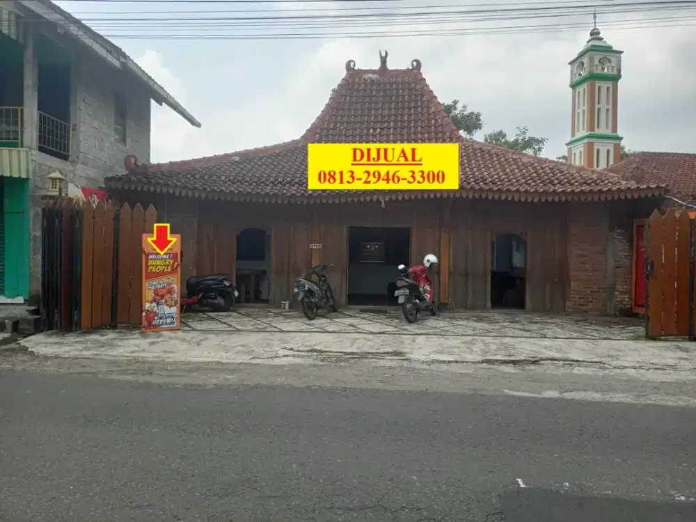 Jual Joglo Murah Dekat Pasar Gentan Jl Kaliurang Km 10, Cocok Untuk Usaha Kuliner
