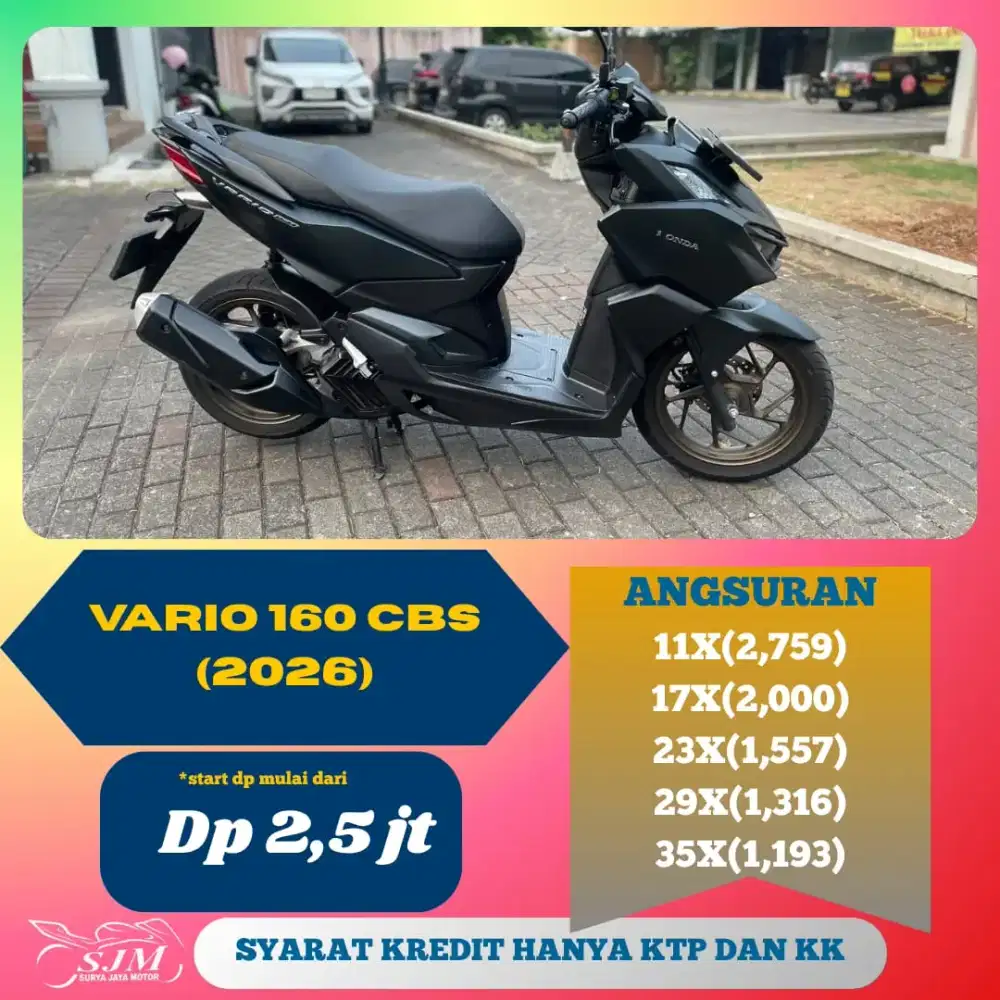 HONDA VARIO 160 CBS 2026 SIAP PAKAI