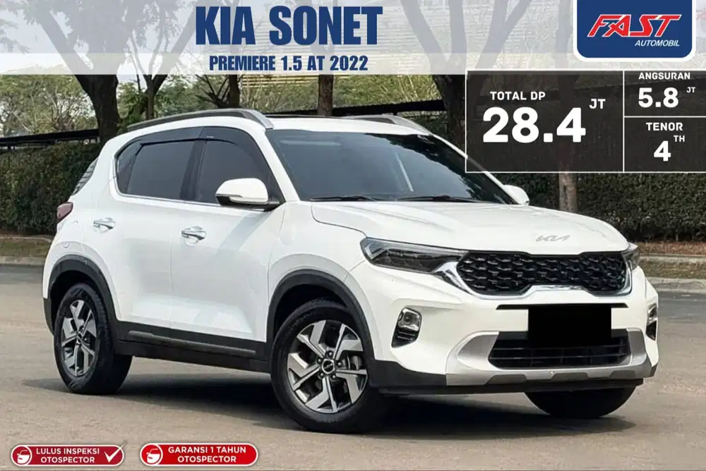 (PAJAK PANJANG) KIA SONET PREMIERE 2022 SUNROOF BOSE LOW KM.57RB
